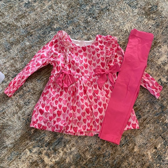 Stitchy Fish Other - Pink Heart Kids Matching Set